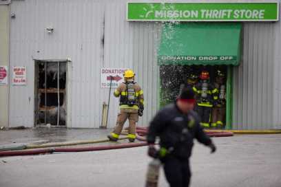 Two Suspects Wanted After Old Thrift Store Catches Fire On Giles