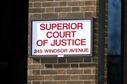 Bomb Threat Investigation At Windsor Courthouse