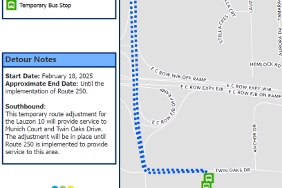 Transit Makes Route Changes To Service Twin Oaks