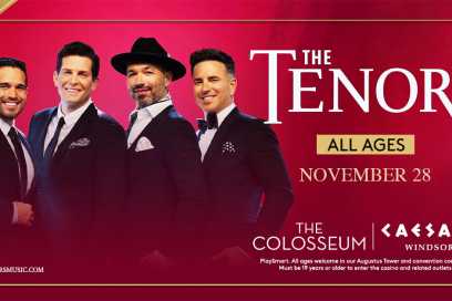 International Sensation The Tenors Return To Caesars Windsor With Their Joy To The World Tour