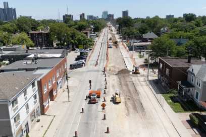 Businesses Remain Open As University Avenue West Construction Continues