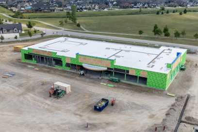 Shoppers Drug Mart And Dollarama Construction In LaSalle Moving Along