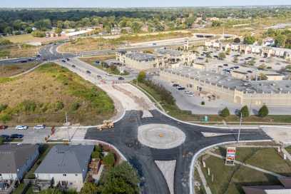 Sandwich West Parkway And Heritage Drive Roundabout Work Nears Completion