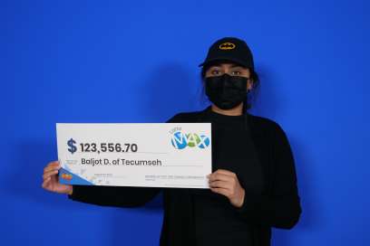 Tecumseh Resident’s Dreams Are Now Dreamier With  $123,556 Lotto Max Win