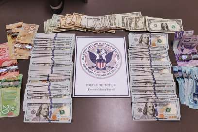 $20,000 Seized At Windsor-Detroit Border