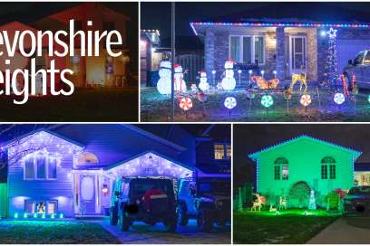 PHOTOS: The Best Christmas Light Houses In Devonshire Heights (2024)