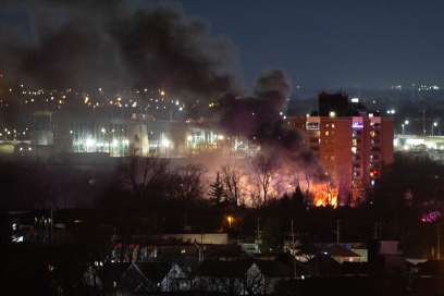 Crews Battle West End Fire