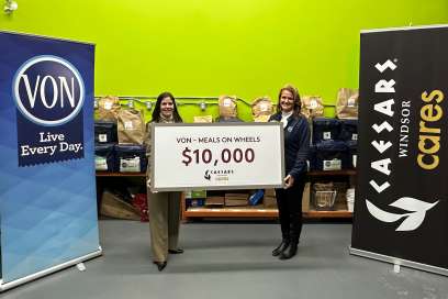 Meals On Wheels Receives $10,000 Donation From Caesars Windsor Cares