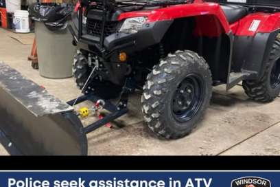 Police Looking For Stolen ATV