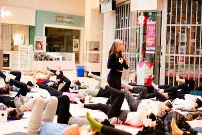 PHOTOS:  Sunday Morning Yoga At The Mall For EDAW