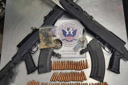 Guns, Drugs Seized At The Bridge
