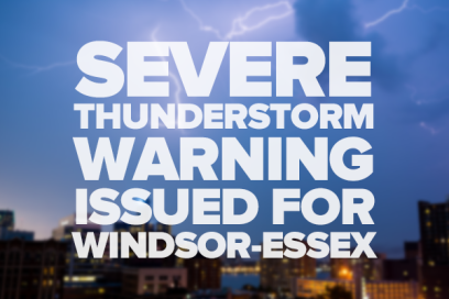 Severe Thunderstorm Warning Issued