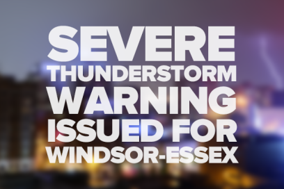 Severe Thunderstorm Warning Issued
