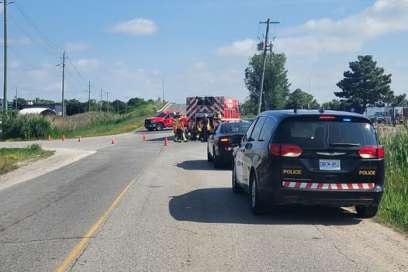 Crash Closes Tecumseh Road
