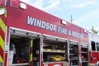 Gas Line Break And Fire On Ottawa Street