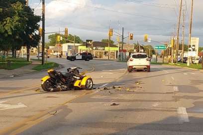 Crash In Leamington Involving Three-Wheeled Motorcycle