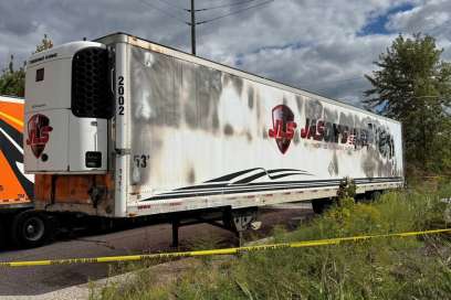 Intentionally Set Tractor-Trailer Fire Under Investigation