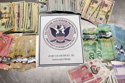 Misreported Currency Seized At The Bridge