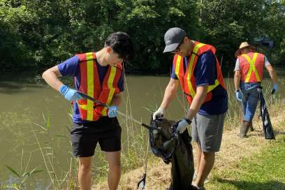 ADM Cares & Friends Remove Over 750 Pounds Of Garbage From Local Watersheds